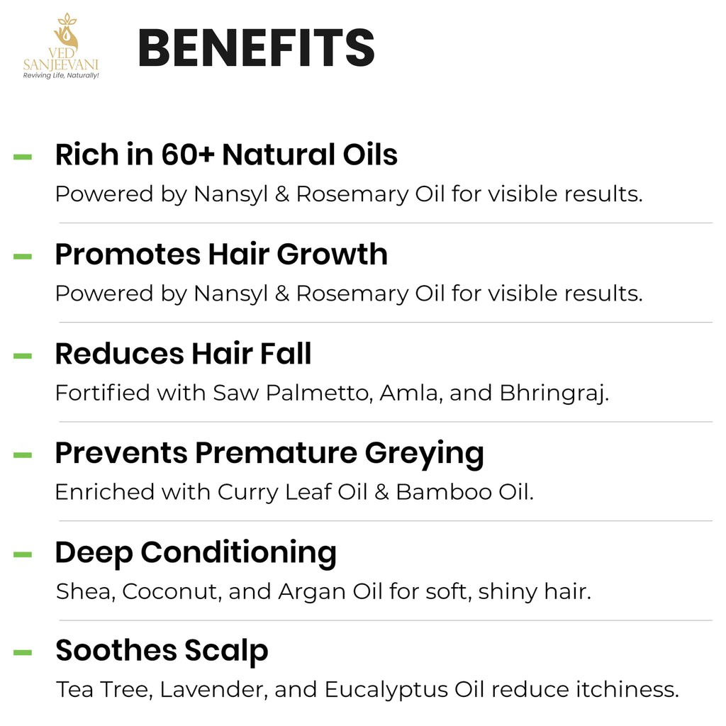 Benefits for Kesh Amrit Herbal Hair Oil