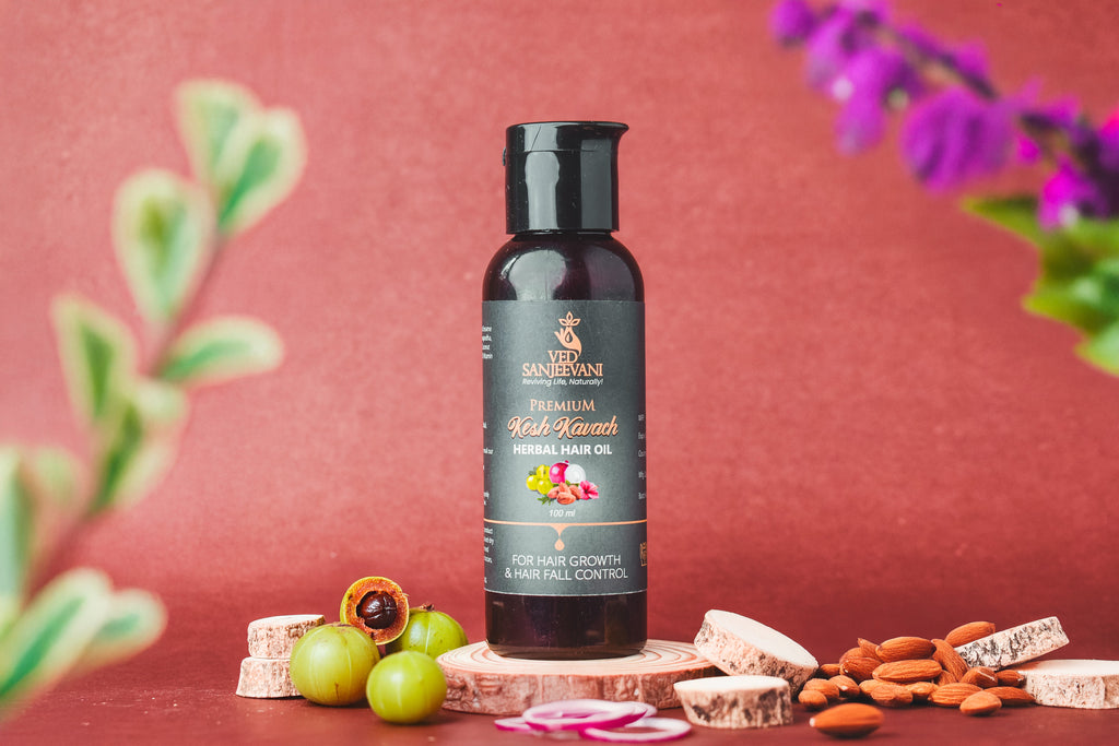 Kesh Kavach Herbal Hair Oil – Ayurvedic hair oil for hair strengthening, growth, and scalp nourishment
