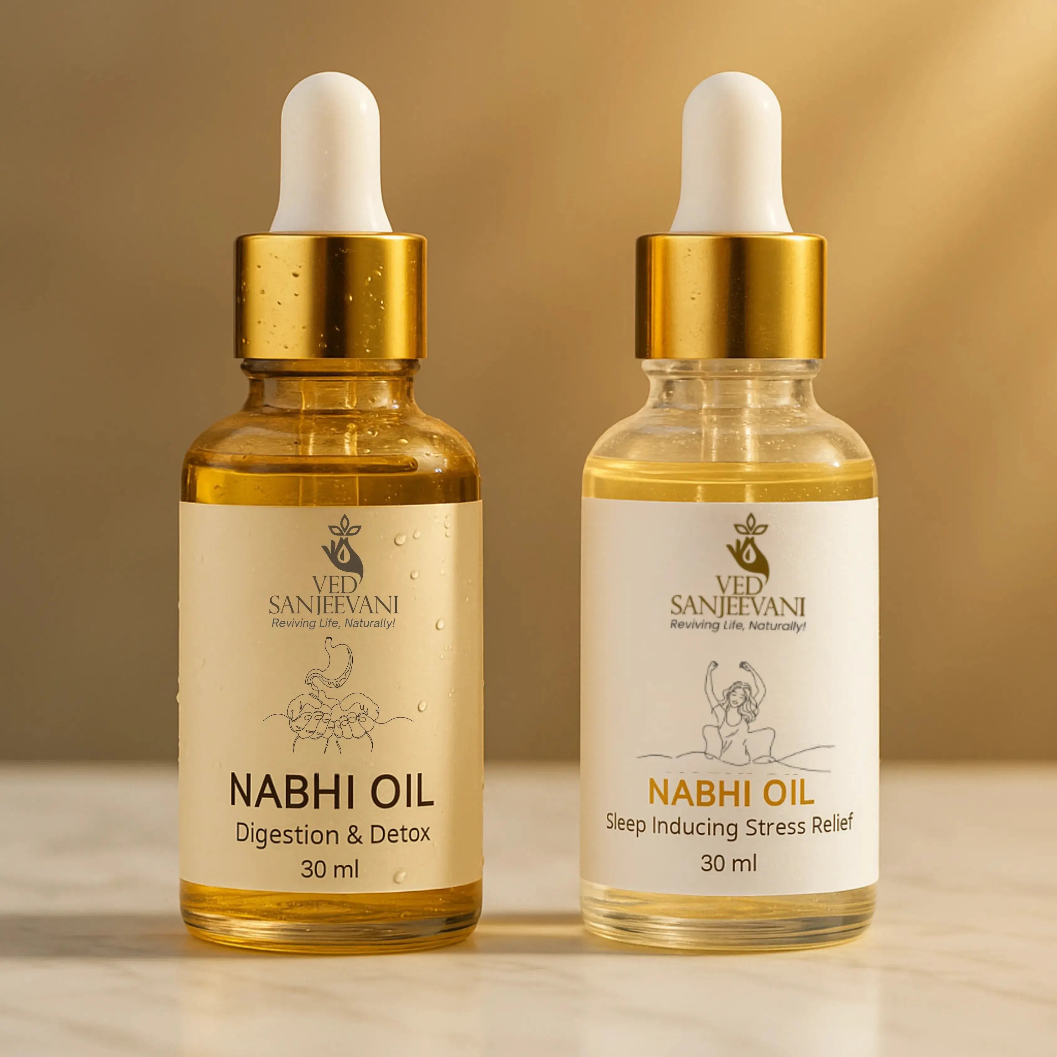 COMBO of Digestion & Sleep – Ayurvedic Nabhi Oils for Gut Health & Deep Relaxation