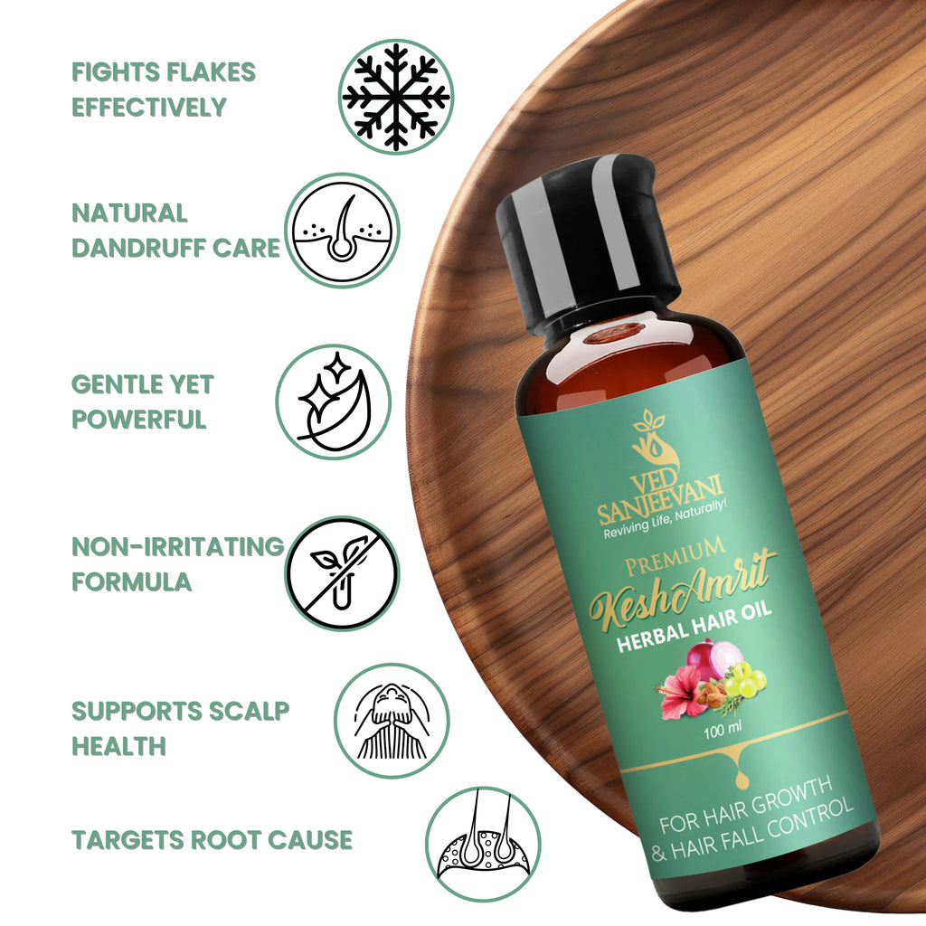 Kesh Amrit Herbal Hair Oil – Ayurvedic hair oil for stronger roots, hair growth, and deep nourishment