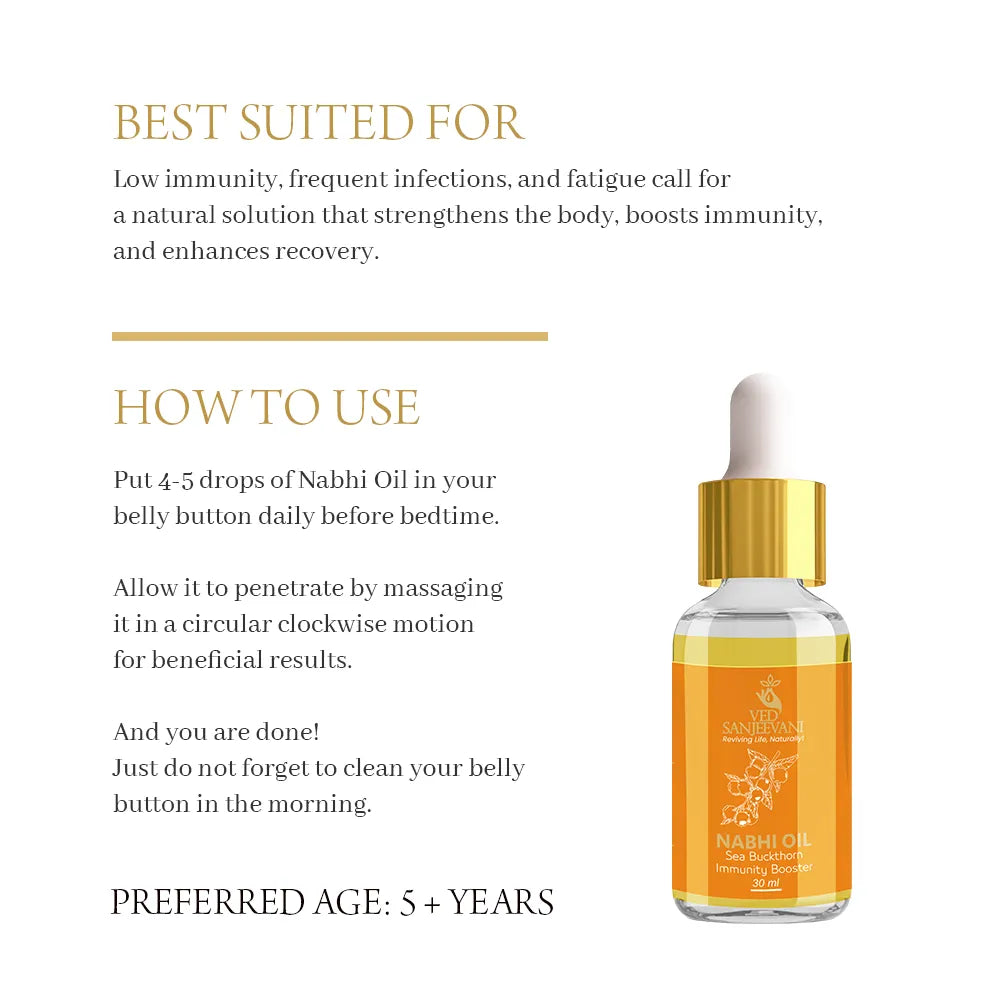 Sea buckthorn Immunity Booster Nabhi Oil