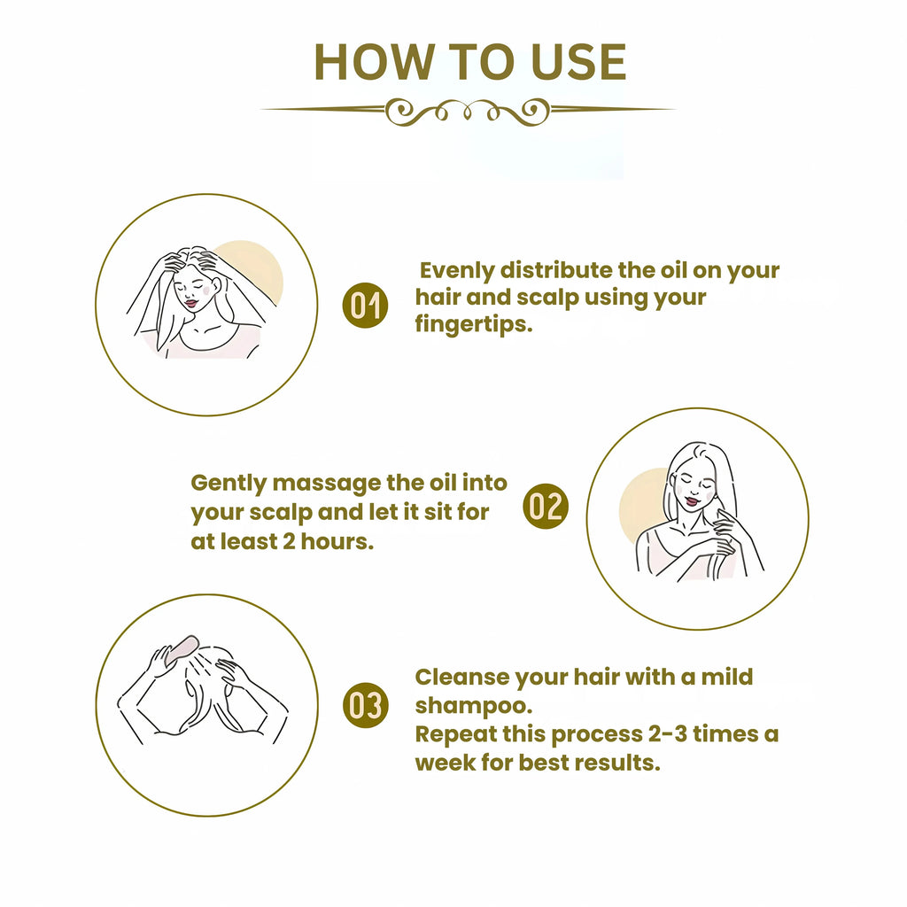 How to use Maha Bhringraj Herbal Hair Oil ?