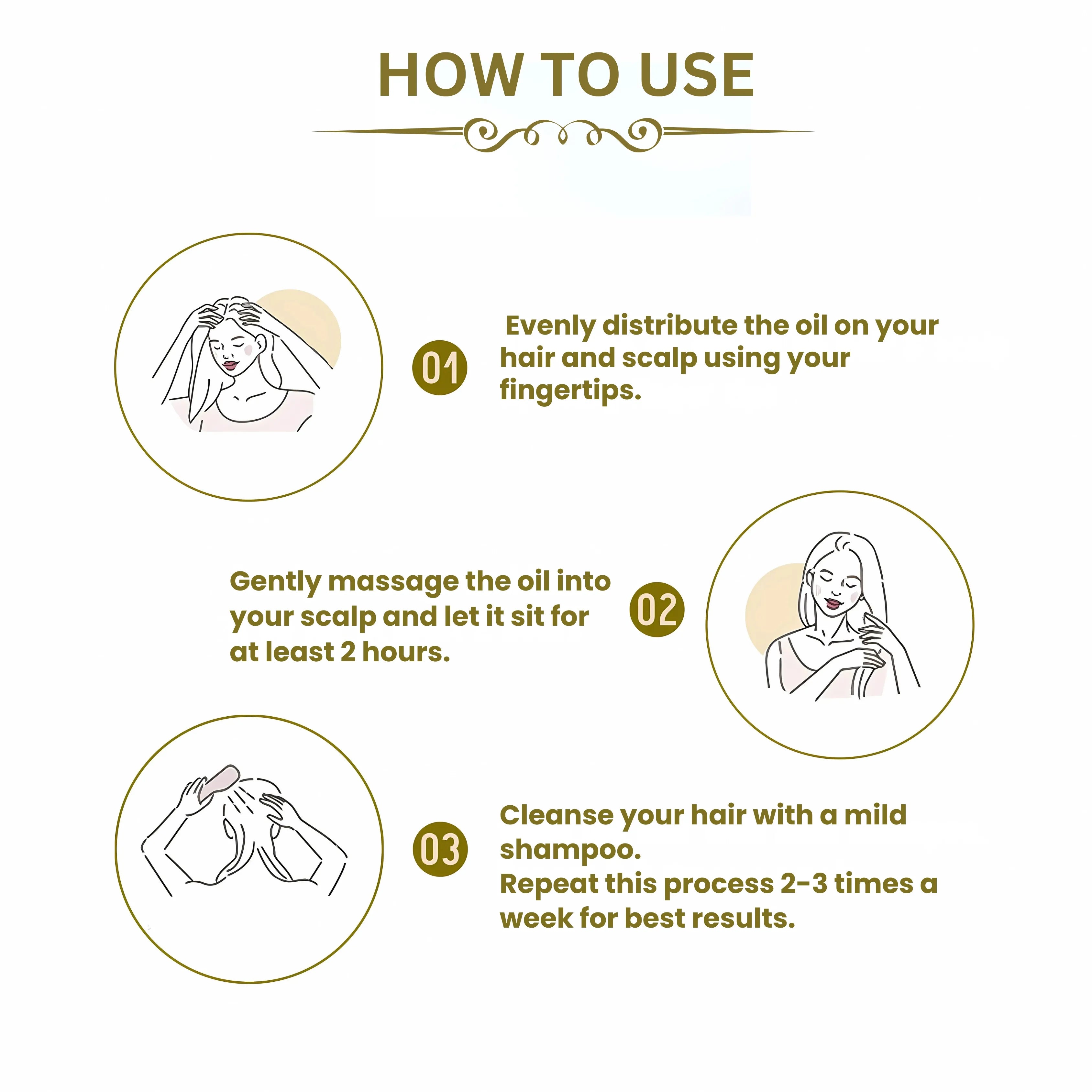 How to use Maha Bhringraj Herbal Hair Oil ?