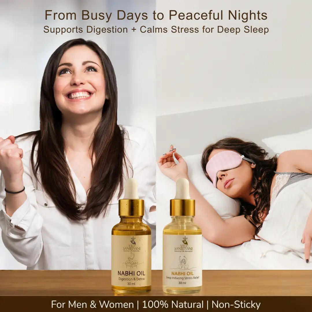 COMBO of Digestion & Sleep – Ayurvedic Nabhi Oils for Gut Health & Deep Relaxation