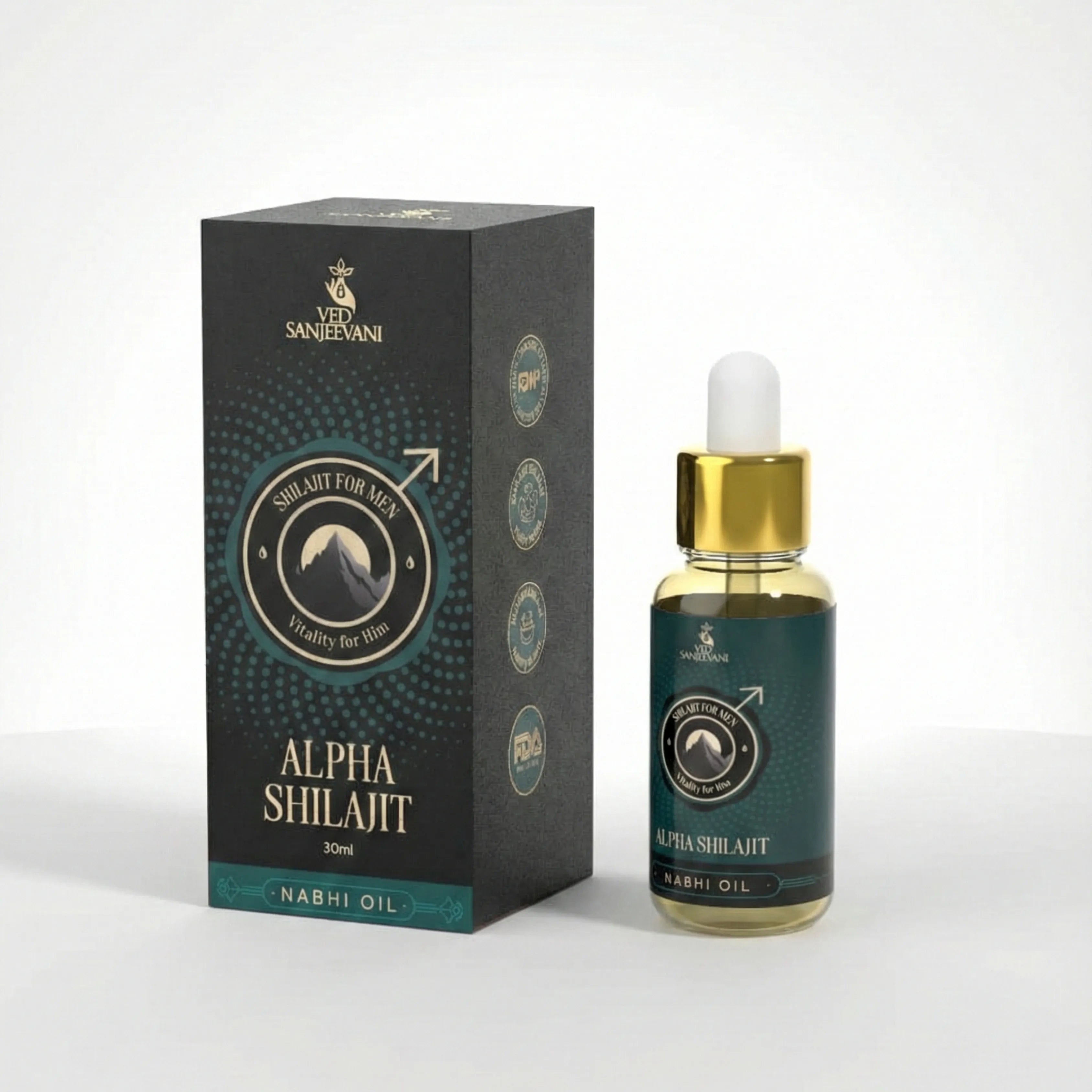 Alpha Shilajit Nabhi Oil for Men