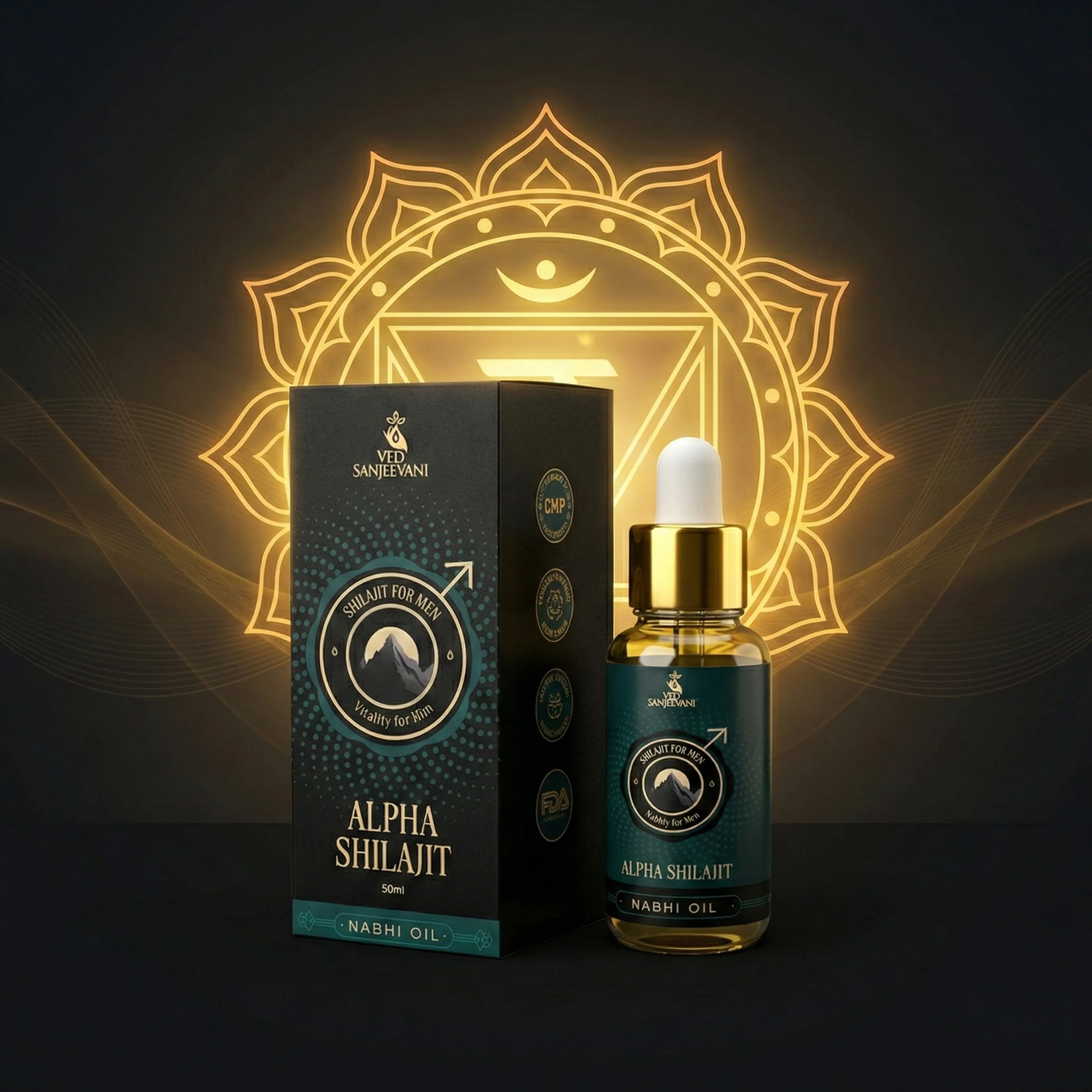 Alpha Shilajit Nabhi Oil for Men
