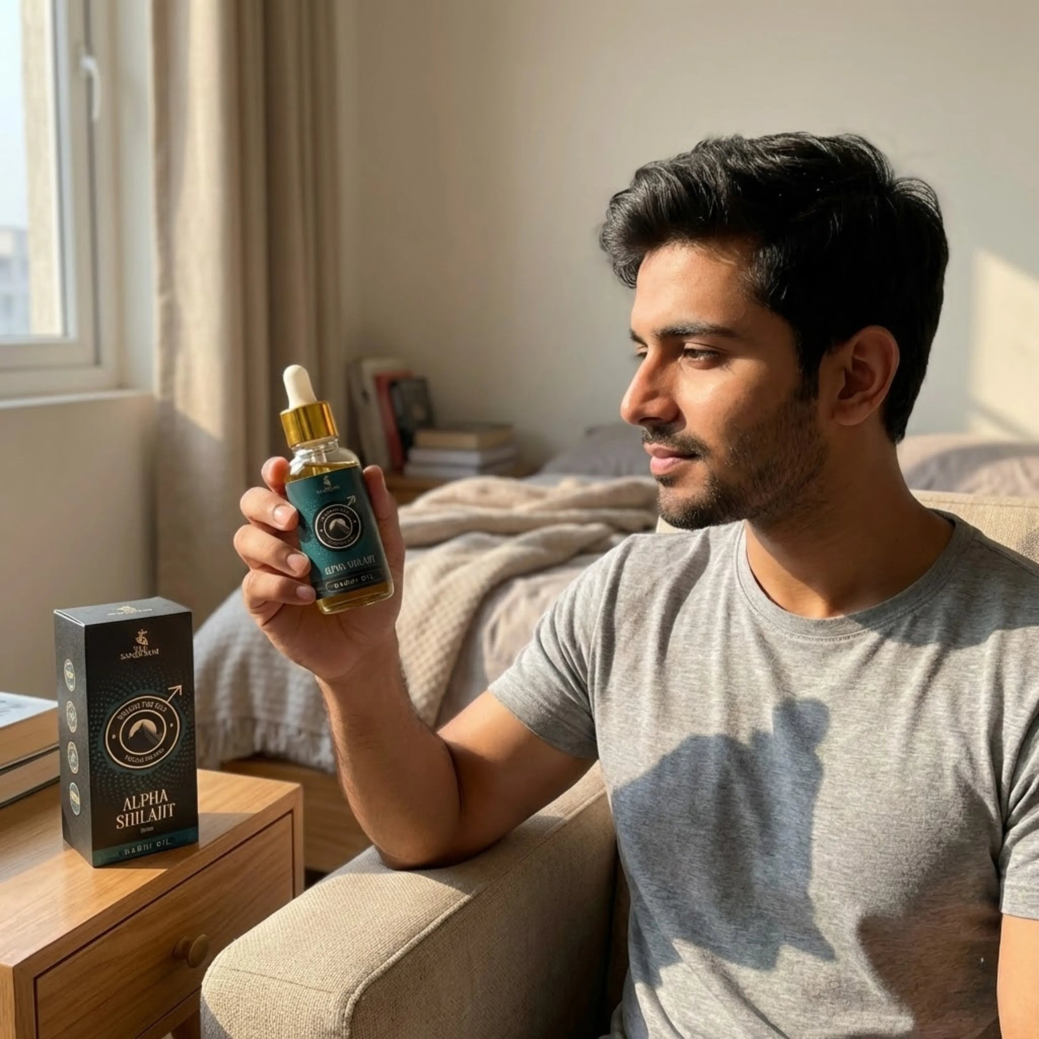 Alpha Shilajit Nabhi Oil for Men