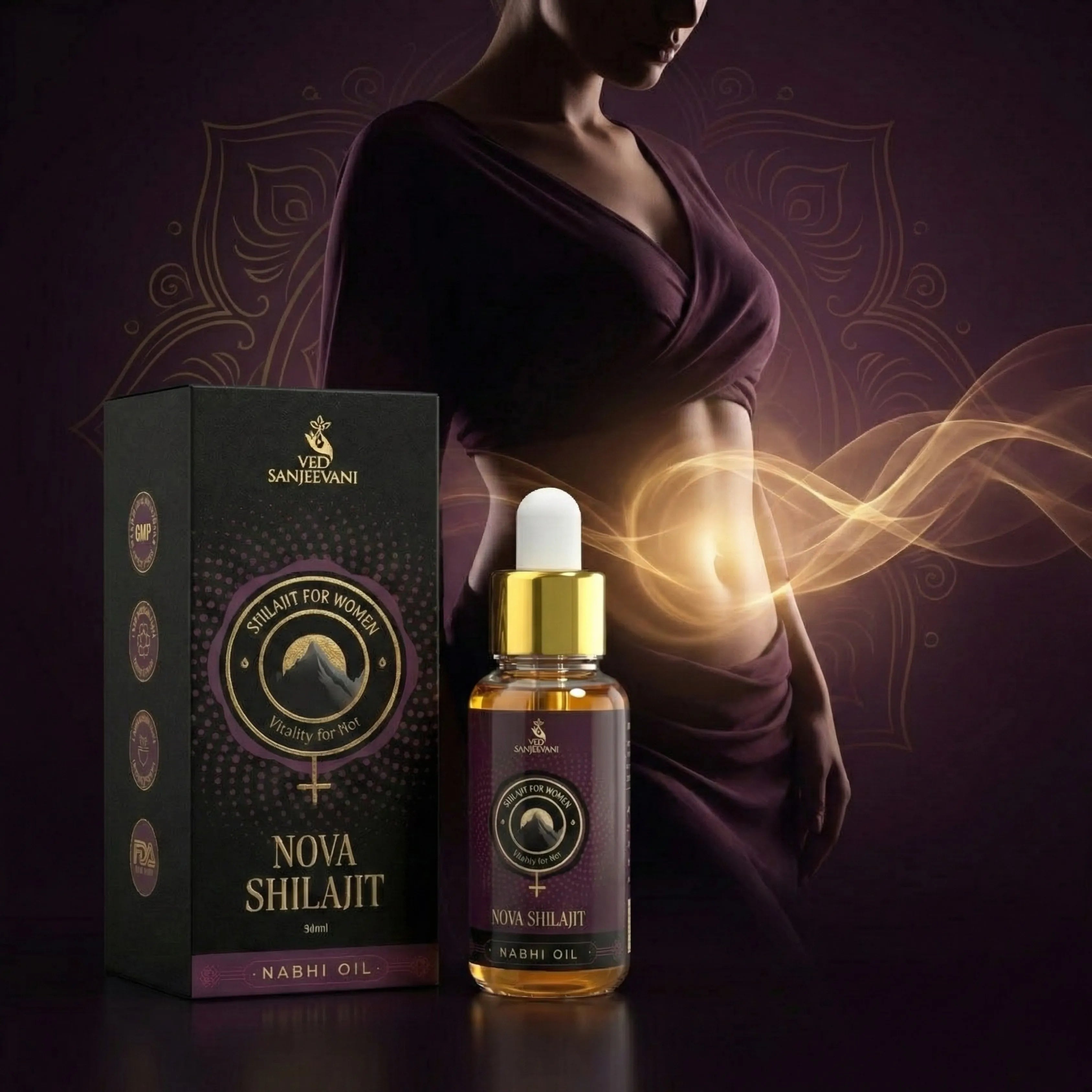 Nova Shilajit Nabhi Oil for Women
