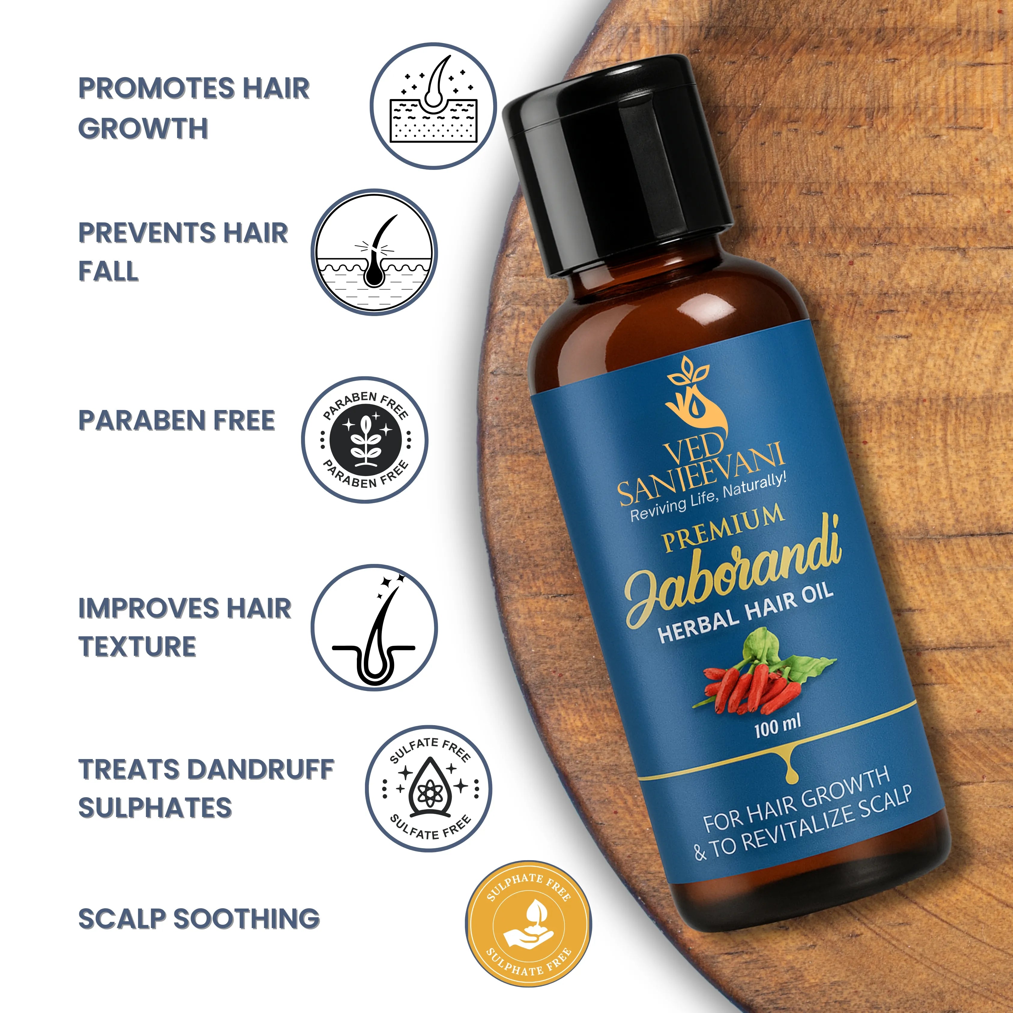 Premium Jaborandi Herbal Hair Oil