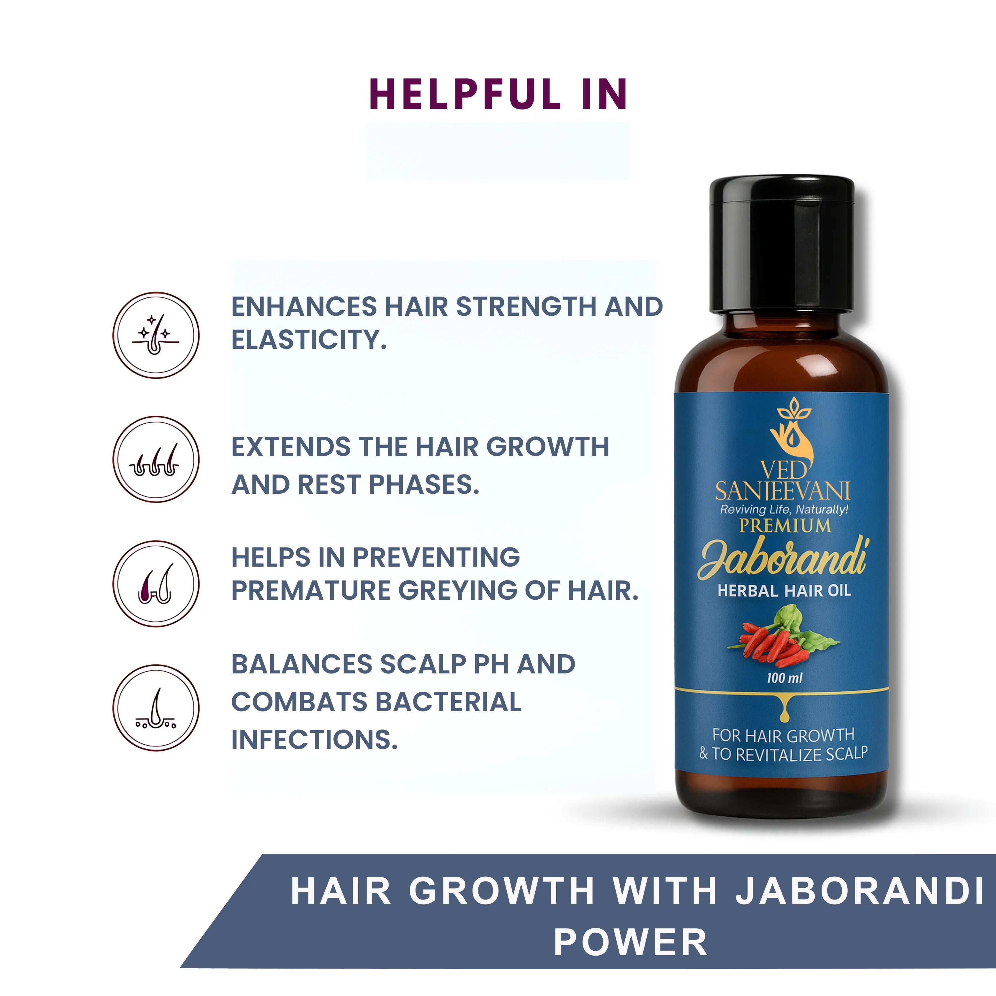 Premium Jaborandi Herbal Hair Oil