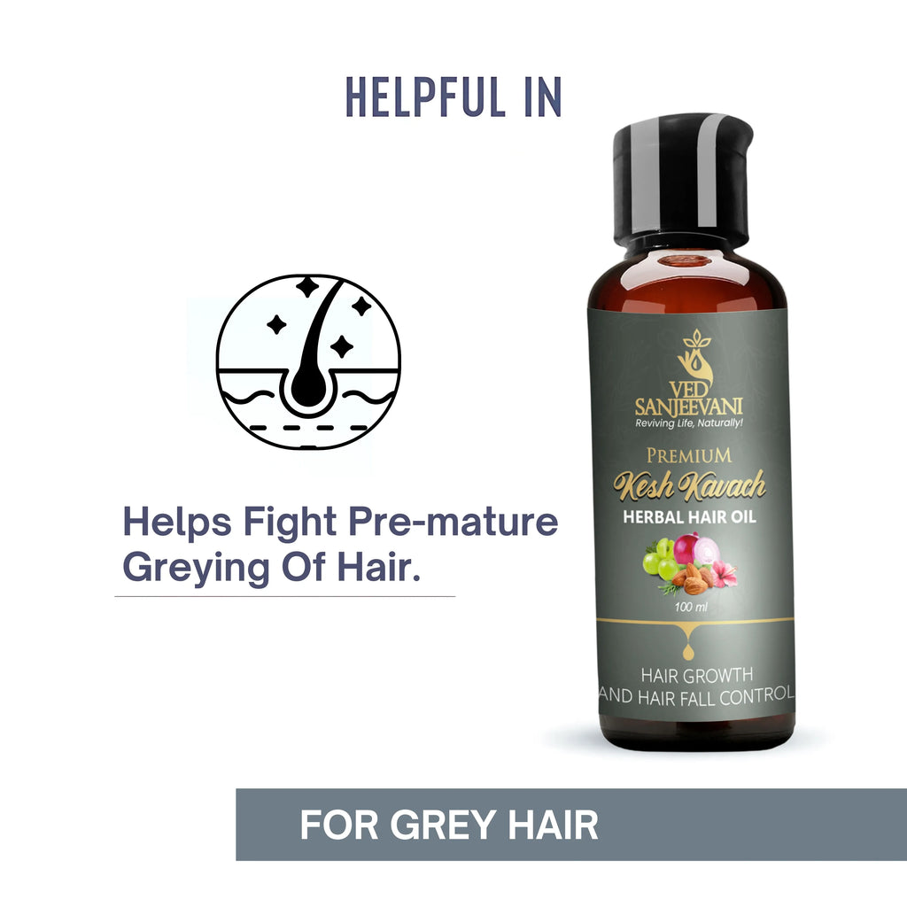 Kesh Kavach Herbal Hair Oil – Ayurvedic hair oil for hair strengthening, growth, and scalp nourishment