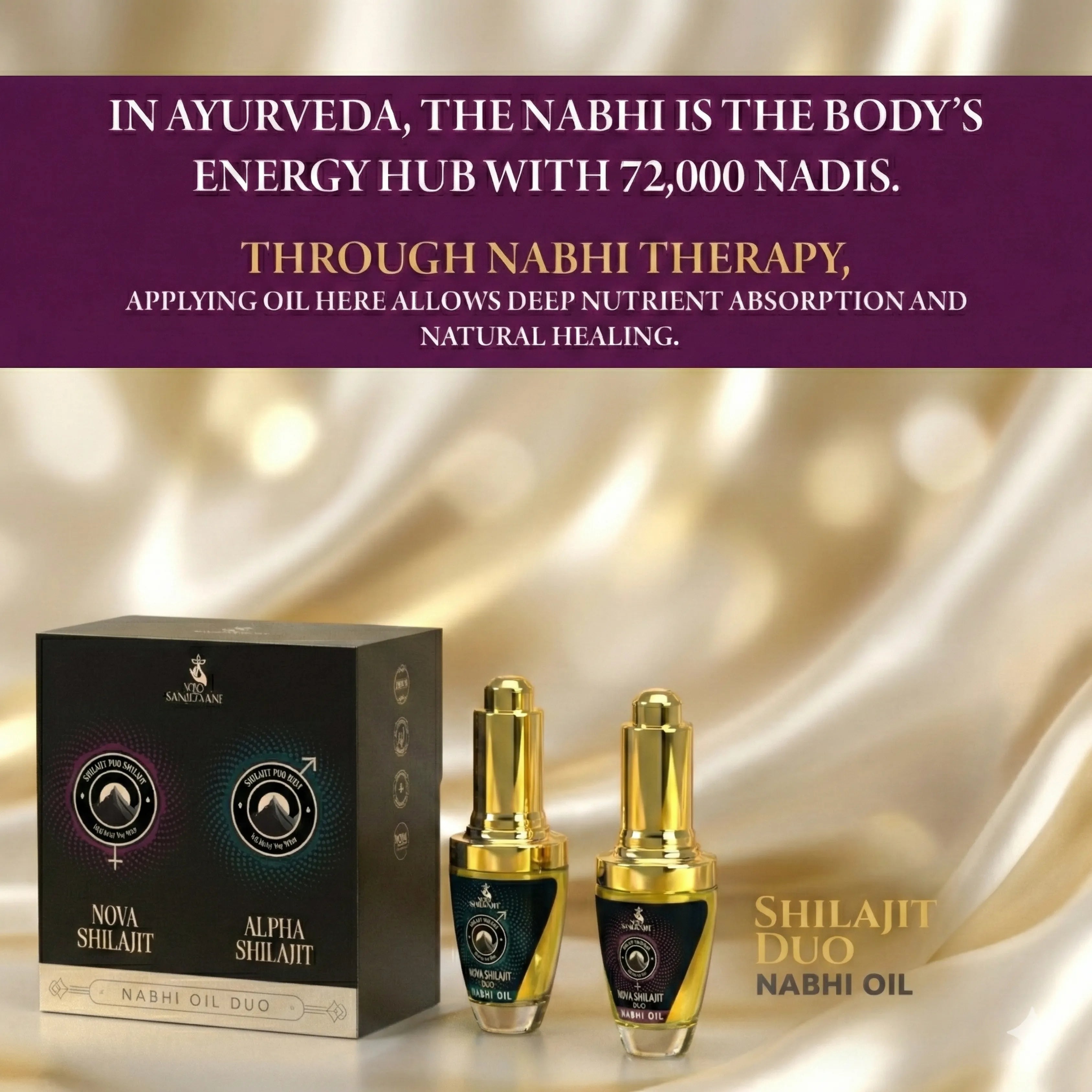Shilajit Nabhi Oil DUO for Men and Women