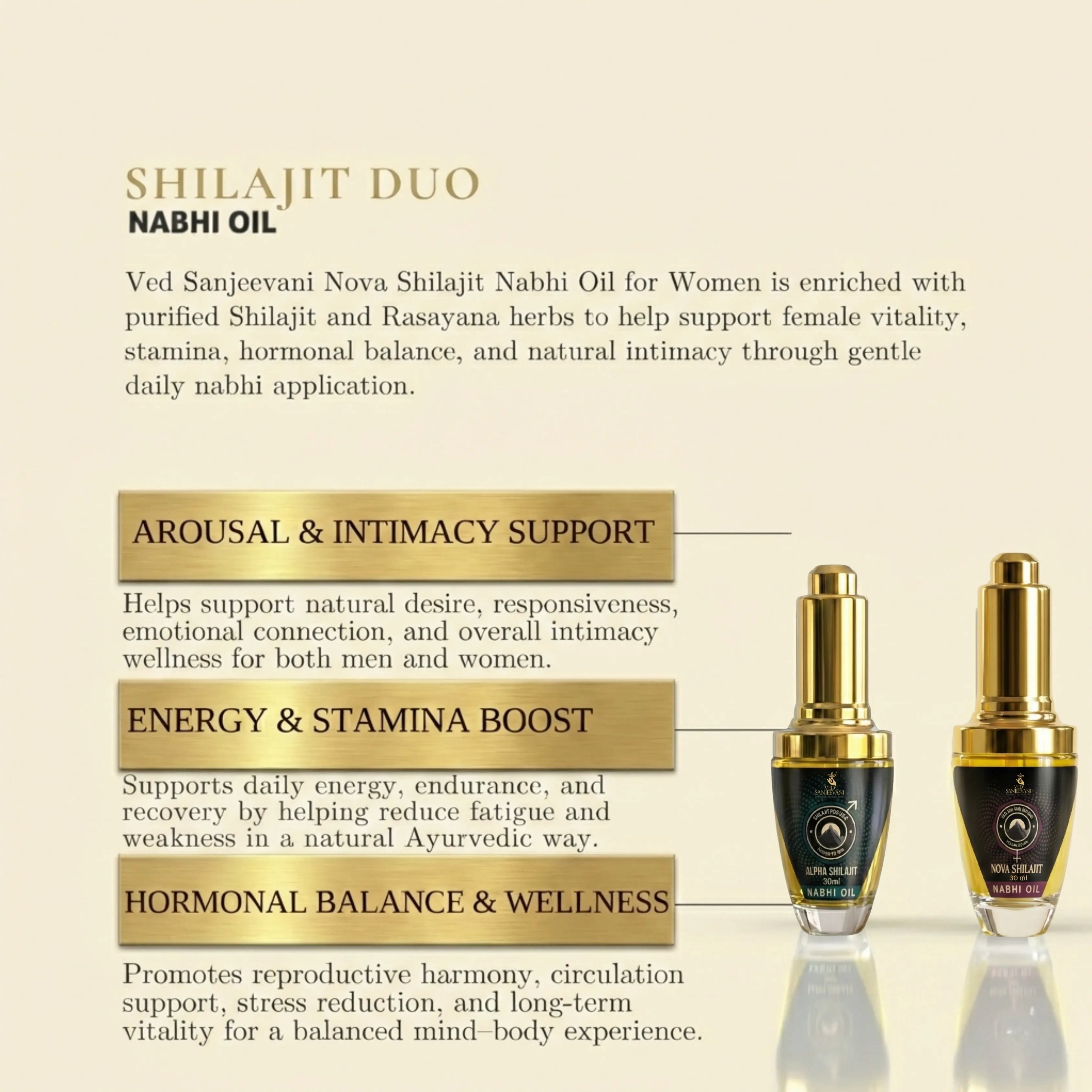 Shilajit Nabhi Oil DUO for Men and Women