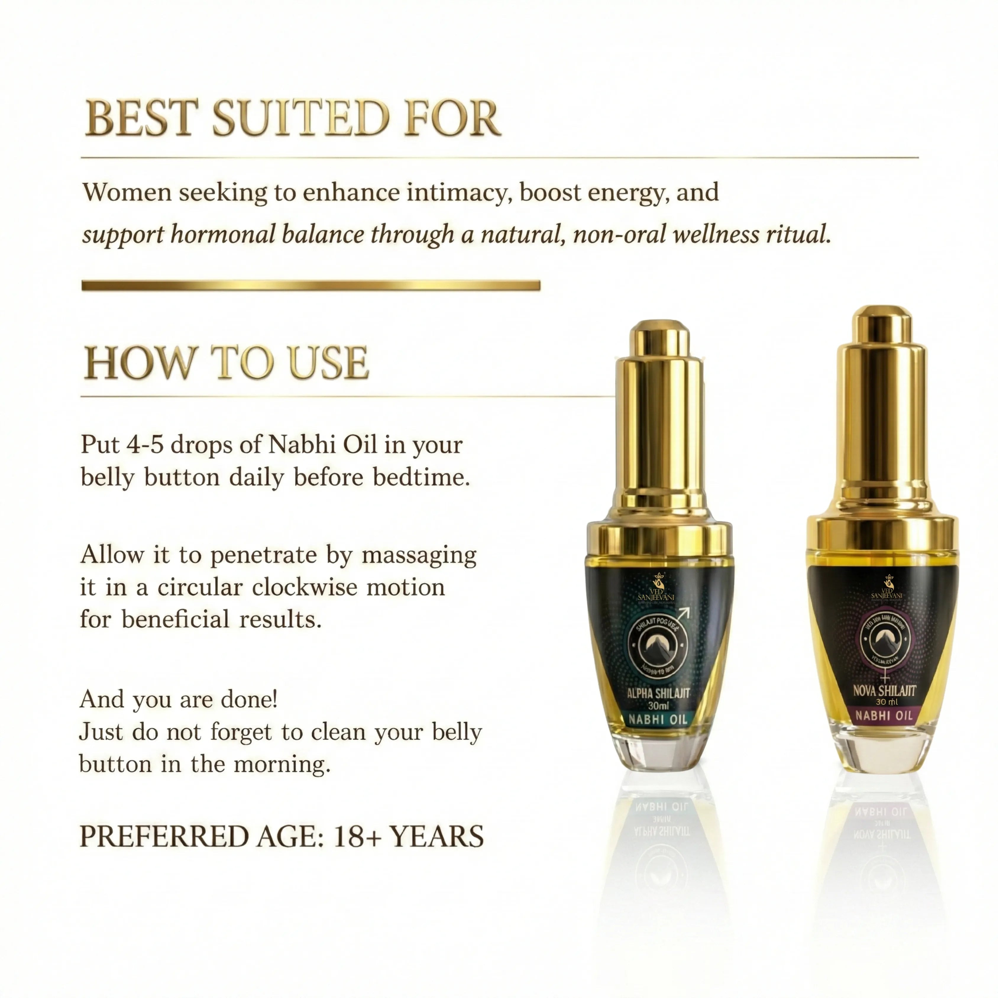 Shilajit Nabhi Oil DUO for Men and Women